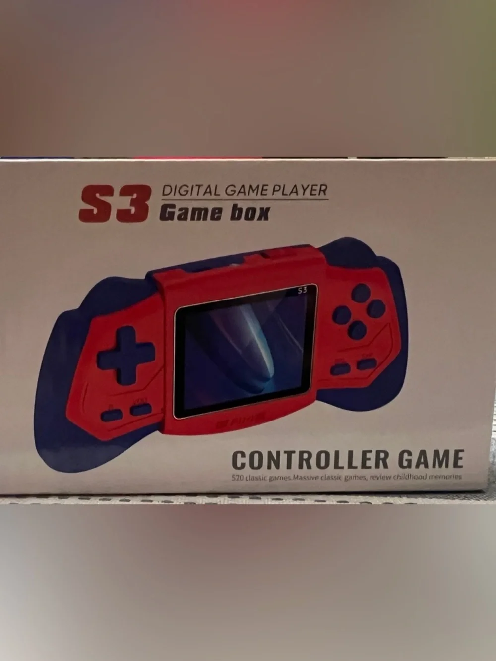 Red Handheld Game Box Console